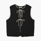 Lace Up Fleece Vest