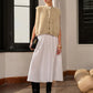 Mock Neck Button Fuzzy Vest