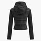 Turtleneck Hooded Slim Winter Coat