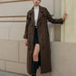 Leisure Belted Tweed Long Coat