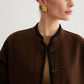 Minimalist Contrast Trim Tweed Jacket