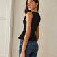 Velvet Metal-Button Vest