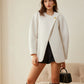 Metal-Button Wrap Warm Coat