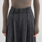 Wool-Blend Tweed Pleated Pants
