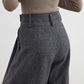 Wool-Blend Tweed Pleated Pants