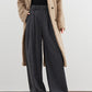 Wool-Blend Tweed Pleated Pants