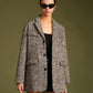 Chevron Tweed Belted Blazer