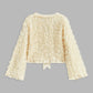 Romance Tie Front Rosette Jacket