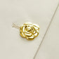Crew Neck Camellia-Button Blazer