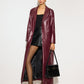 Basic PU Leather Button Jacket