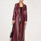 Basic PU Leather Button Jacket