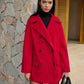 Button Warm Lapel Coat