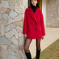 Button Warm Lapel Coat