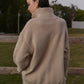 Turtleneck Breasted Cable Knit Outerwear