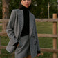 Houndstooth Button Tweed Blazer