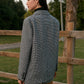 Houndstooth Button Tweed Blazer