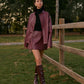 Stand Collar Faux Leather Zipper Jacket