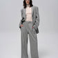 Wool-Blend Pinstripe Tweed Pants