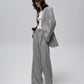 Wool-Blend Pinstripe Tweed Pants