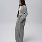 Wool-Blend Pinstripe Tweed Pants