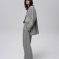 Wool-Blend Pinstripe Tweed Pants