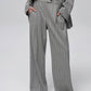 Wool-Blend Pinstripe Tweed Pants