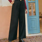 Mid-Waist Tweed Pants Without Belt