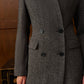 Wool-Blend Polka Dot Slim Blazer