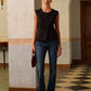 Round Neck Split Button Vest