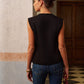 Round Neck Split Button Vest