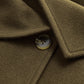 Large Collar Belted Tweed Coat