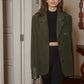 Shoulder Pads Corduroy Panel Blazer