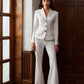 V-Neck Metal Button Petite Blazer