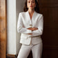 V-Neck Metal Button Petite Blazer