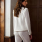 V-Neck Metal Button Petite Blazer