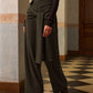 Mid-Waist Knotted Pants