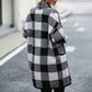 Casual Plaid Knitted Cardigan