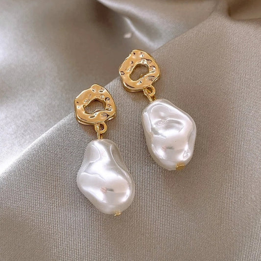 Elegant Golden Boho Bead Earrings