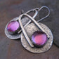 Chic Boho Earrings Featuring Stunning Purple Gemstones in Premium Sterling Silver