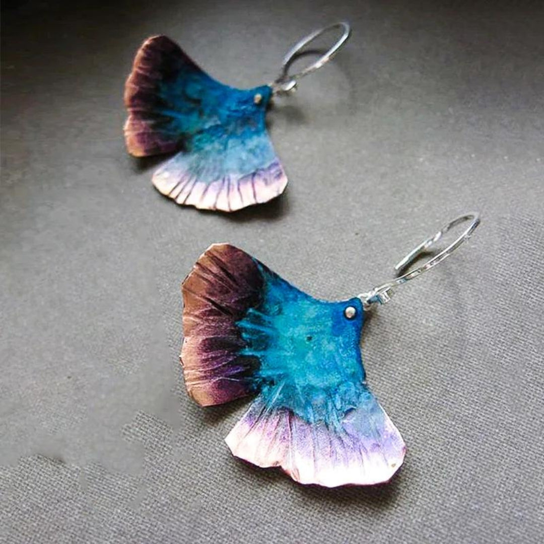 Stunning Boho Earrings Featuring Delicate Blue Butterflies Crafted from Premium Sterling Silver