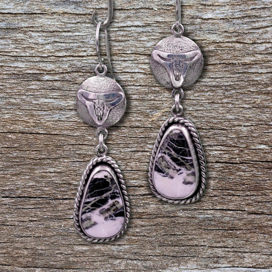Charming Rose-Toned Vintage Earrings