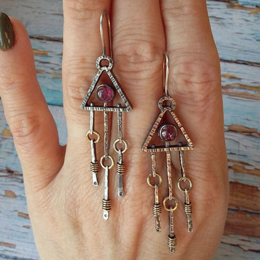 Timeless Egyptian-Inspired Vintage Earrings