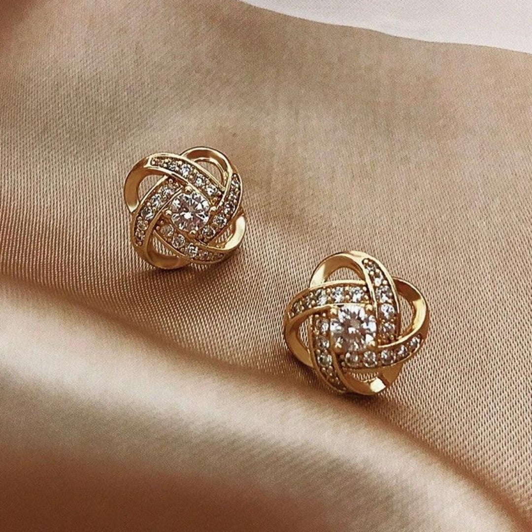 Dazzling Crystal Orb Earrings