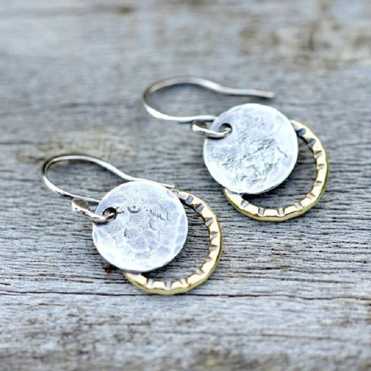 Stunning Gold and Silver Vintage Earrings for Timeless Elegance