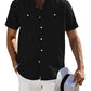 Casual Button Down Solid Linen Shirt (US Only)