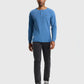 Waffle Henley Long Sleeve T-Shirt New
