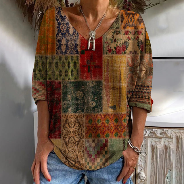 Vintage Long Sleeve Printed T-Shirt