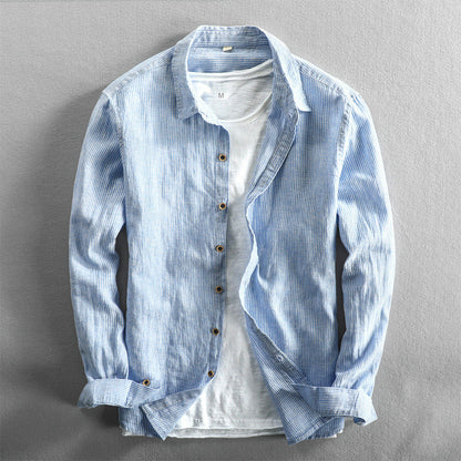 Frank Hardy Premium Long Sleeve Linen Shirt