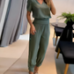 SOFIA - Trendy set with blouse and trousers