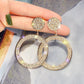 Stunning Radiant Gold and Silver Zirconia Earrings